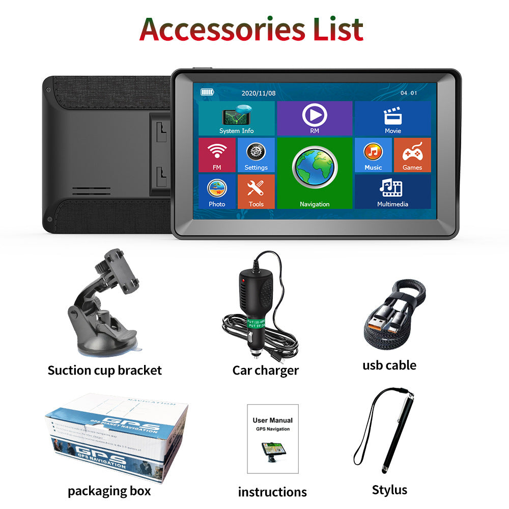 Innocruise X20H 7 Zoll GPS-Navigationsgeräte für Auto/LKW/Wohnmobil 2025 mit Europakarte – Sprachführung, POI- & Geschwindigkeitswarnung, lebenslange kostenlose Kartenupdates