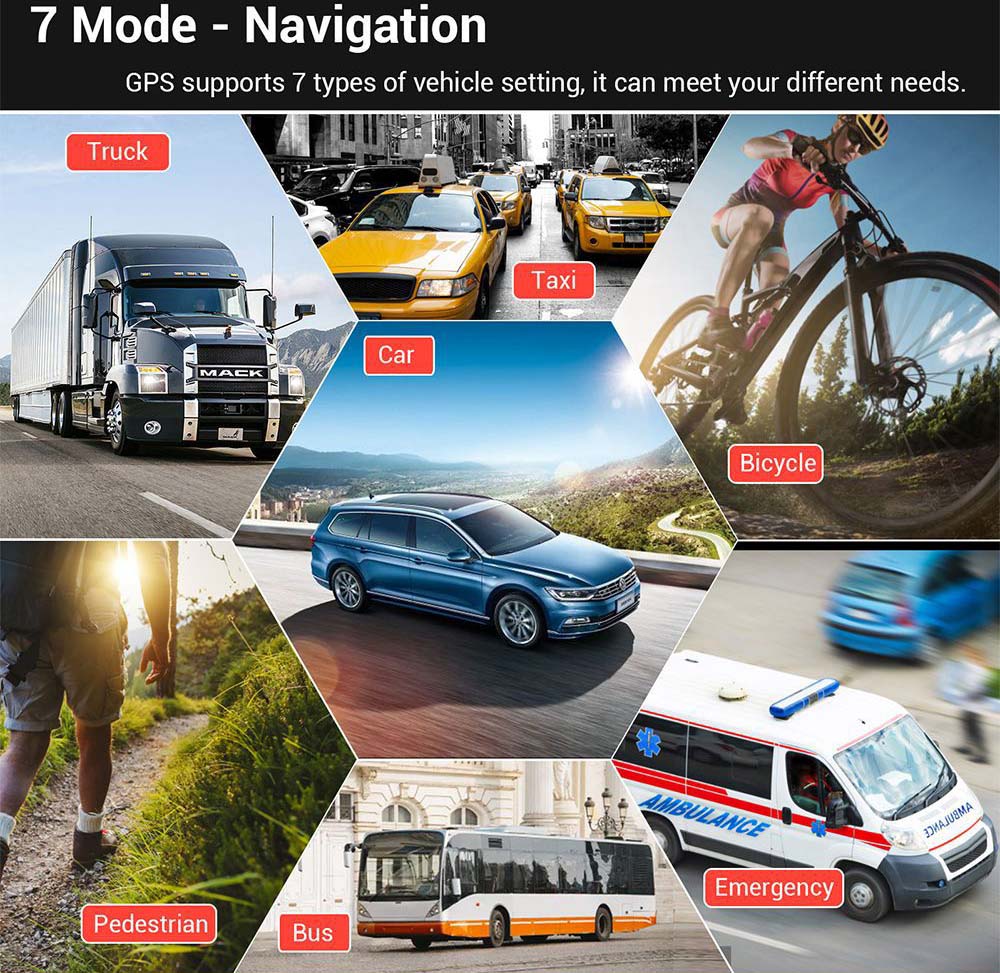 Innocruise X20H 7 Zoll GPS-Navigationsgeräte für Auto/LKW/Wohnmobil 2025 mit Europakarte – Sprachführung, POI- & Geschwindigkeitswarnung, lebenslange kostenlose Kartenupdates